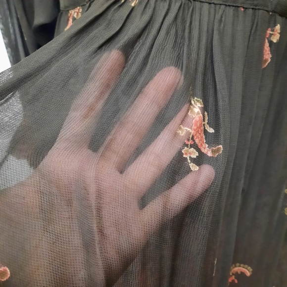 Ralph  Lauren Denim & Supply Sheer Boho Long Sleeve Dress - Picture 8 of 13